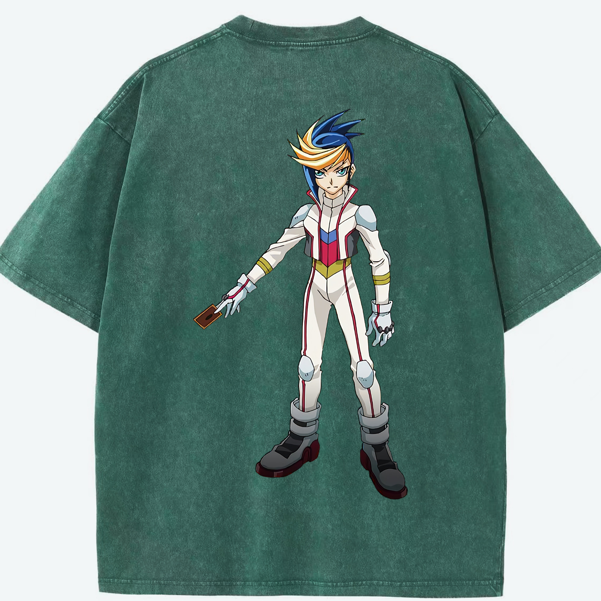 （画像用） 遊☆戯☆王 Yu-Gi-Oh! 綿100% ヴィンテージ風 半袖Tシャツ（背面プリント）